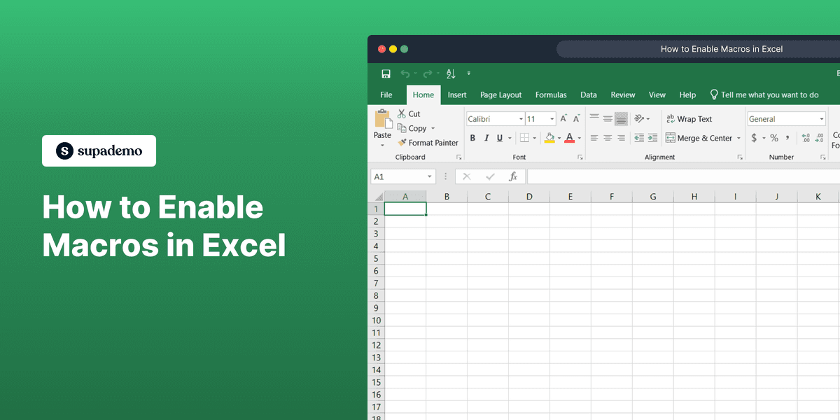 How to Enable Macros in Excel