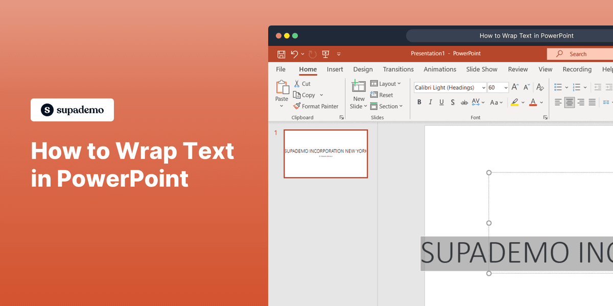 How to Wrap Text in PowerPoint