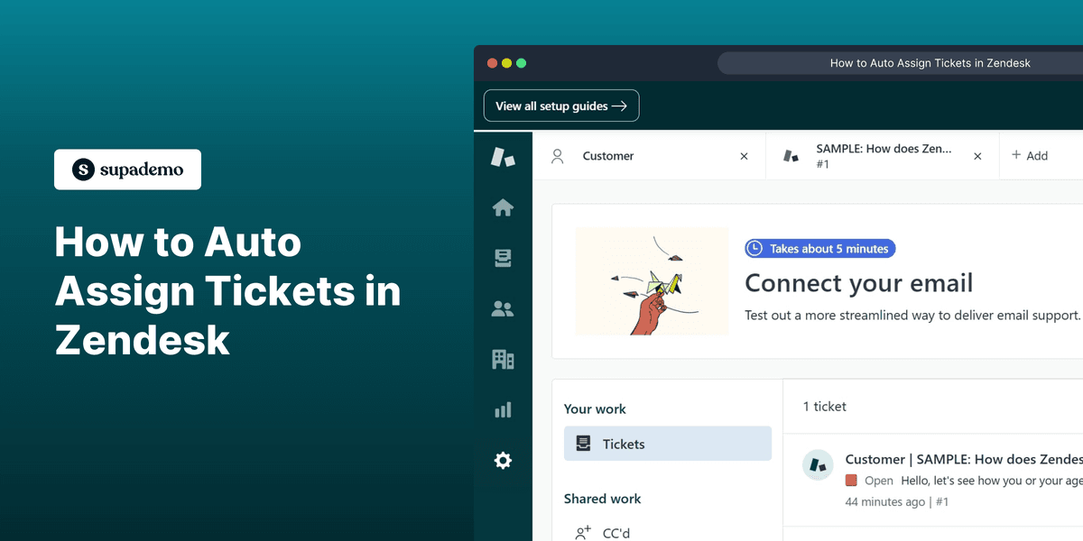 How to auto assign tickets in Zendesk