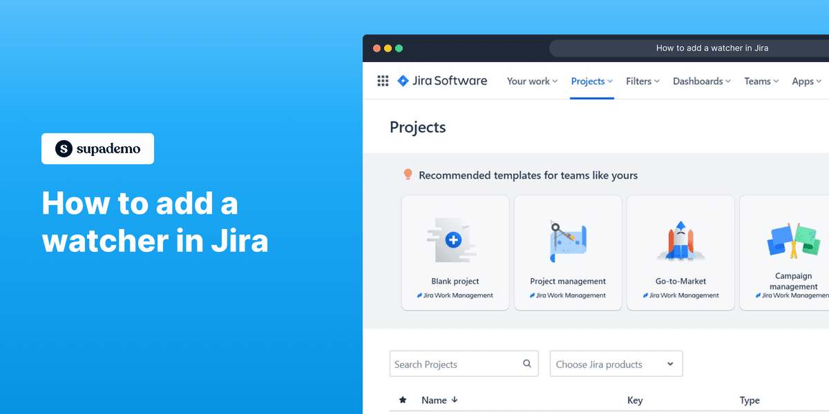 How to add watcher in Jira