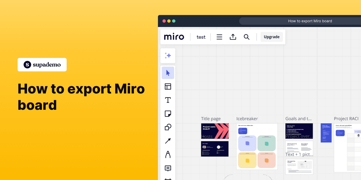 How to export a Miro board