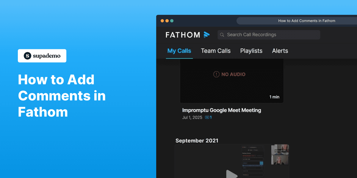 How to add comments in Fathom