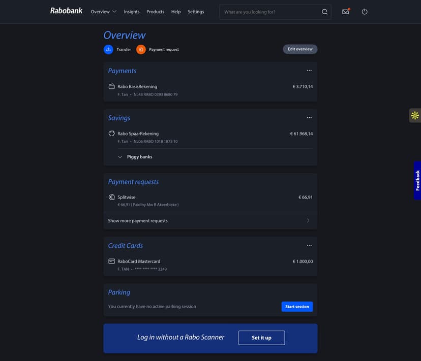Rabobank payment requests