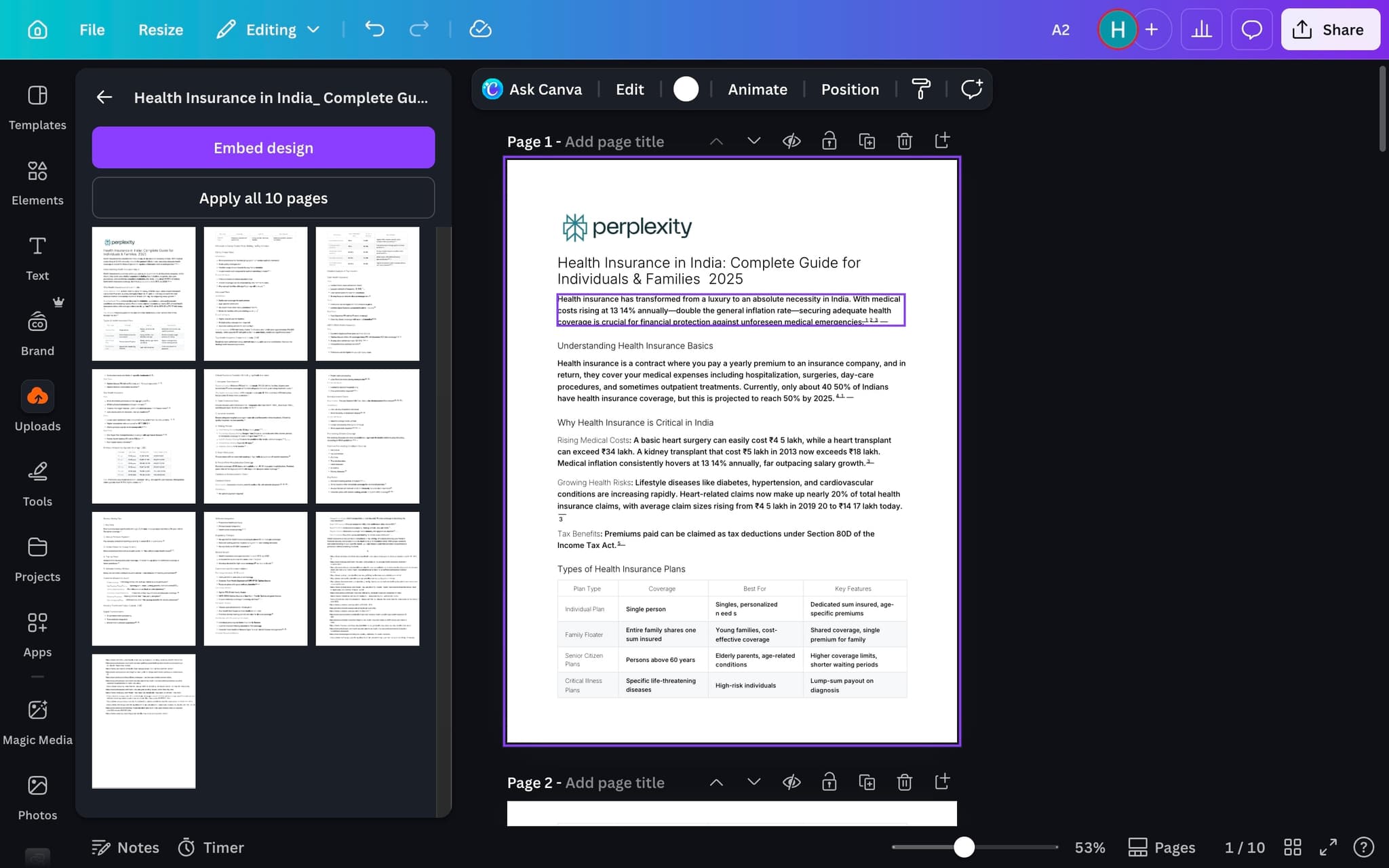 Export the updated PDF
