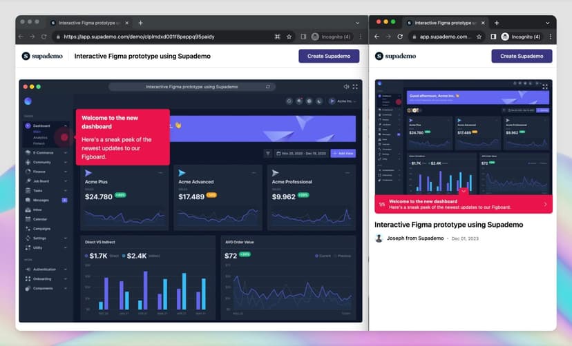 Prototype Figma Tutorial How to Create a Figma Interactive Prototype (2026 Guide) | Supademo Blog