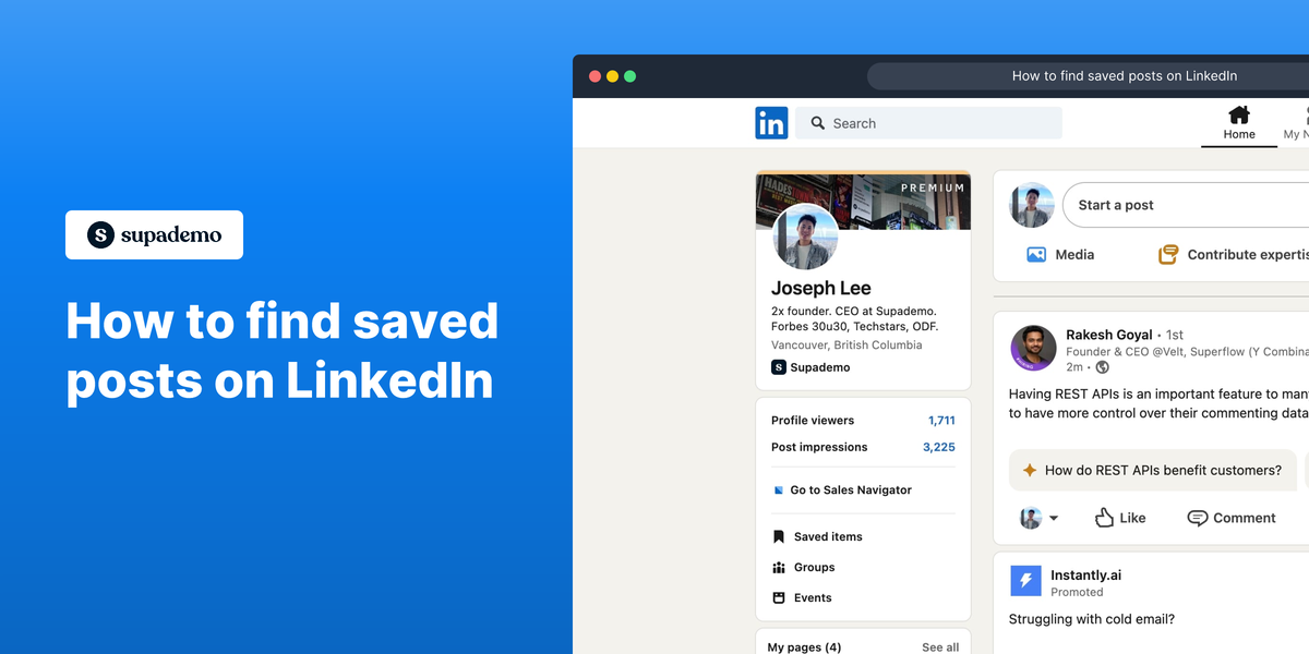 how to see saved posts in linkedin mobile app