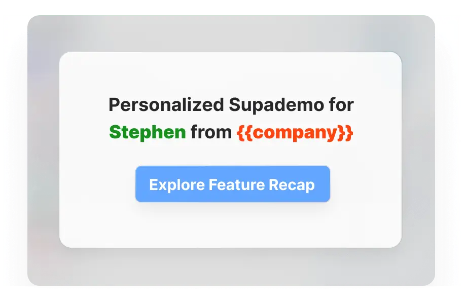 Build trust with prospects by sharing an early sales demo within outbound or pre-demo motions.  Address key objections and illustrate product benefits through an intuitive, step-by-step Supademo.