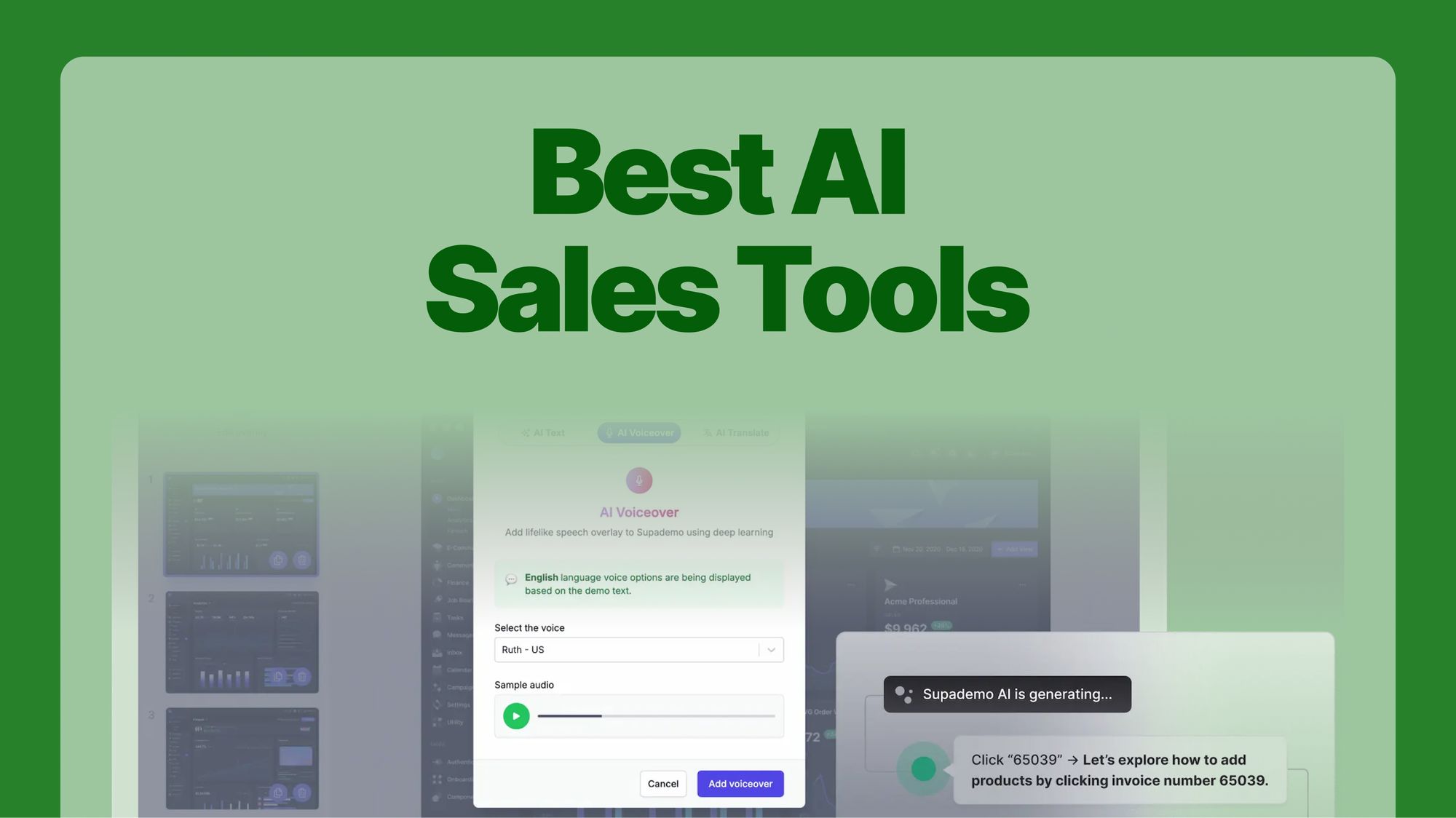 Top AI sales tools
