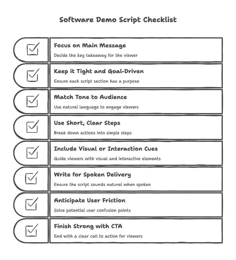 Use proven steps to improve your demo script flow