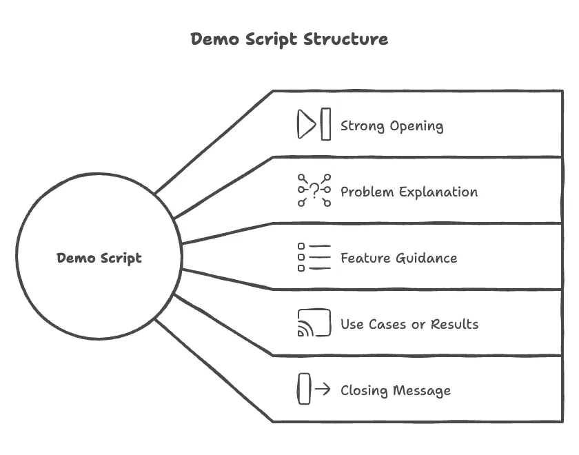 Plan each part of the demo to guide users properly