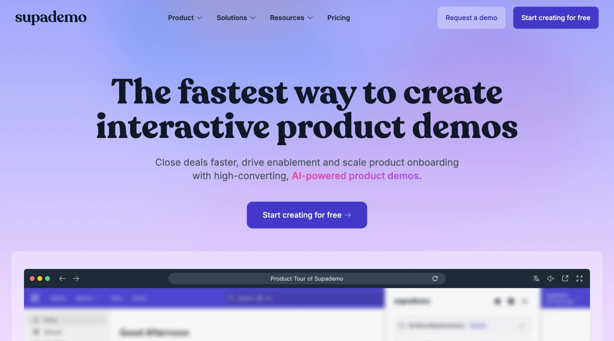 Supademo platform interactive demo maker with its different features