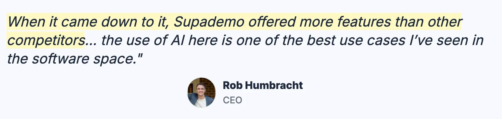 Rob and his team at ReelDx started exploring interactive product demos as a lightweight solution to their user adoption.