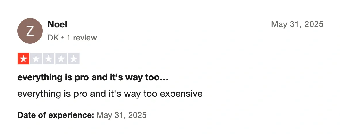CapCut Trustpilot review