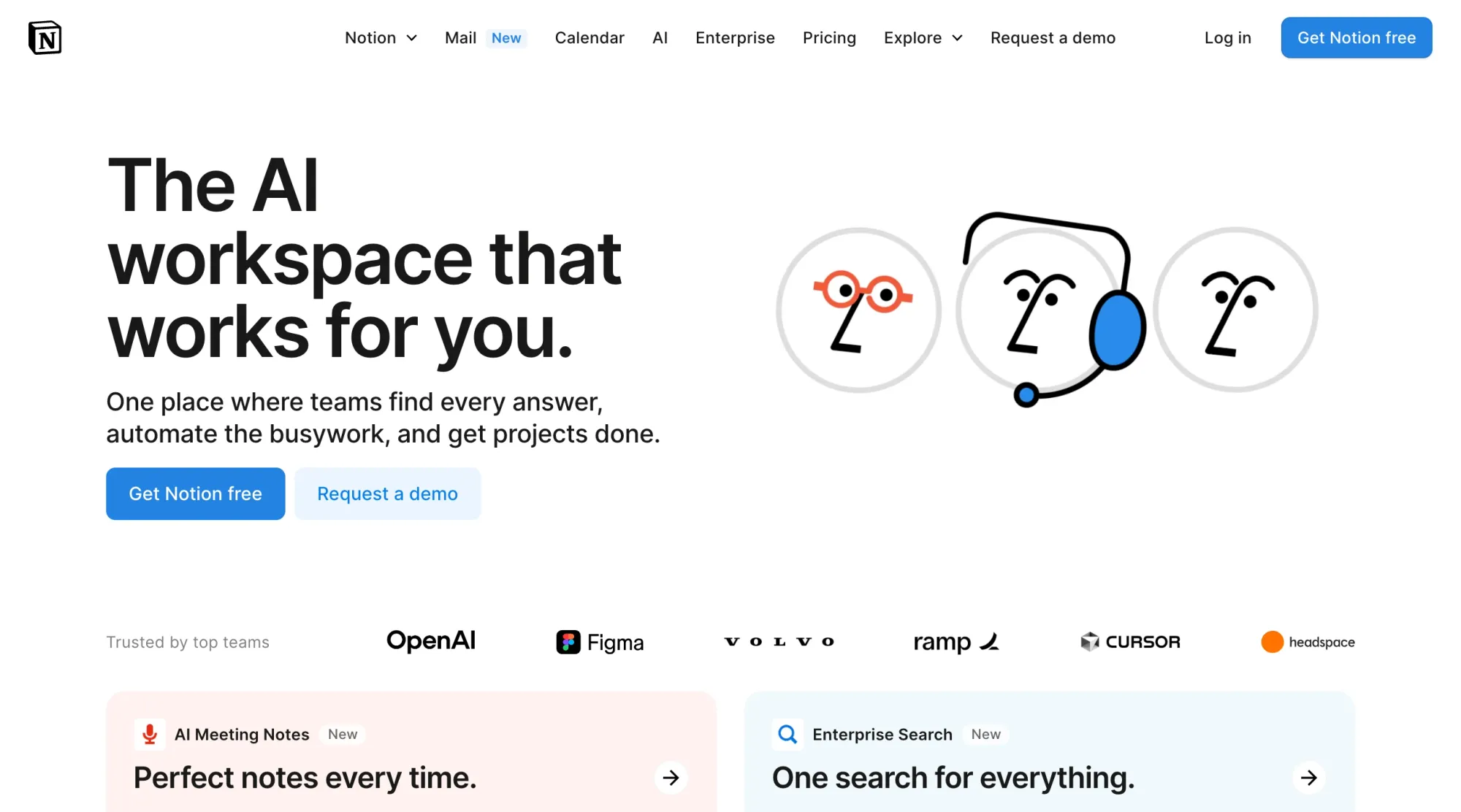 Organize all team work in one workspace with Notion