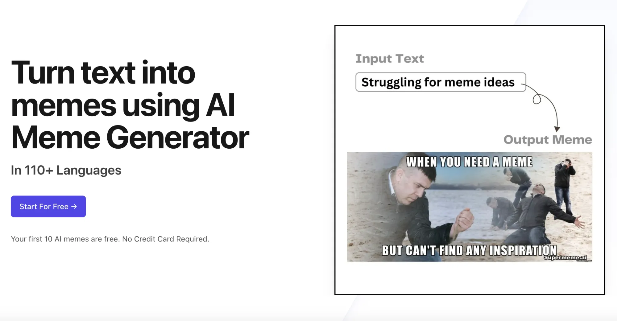 supermeme homepage screenshot