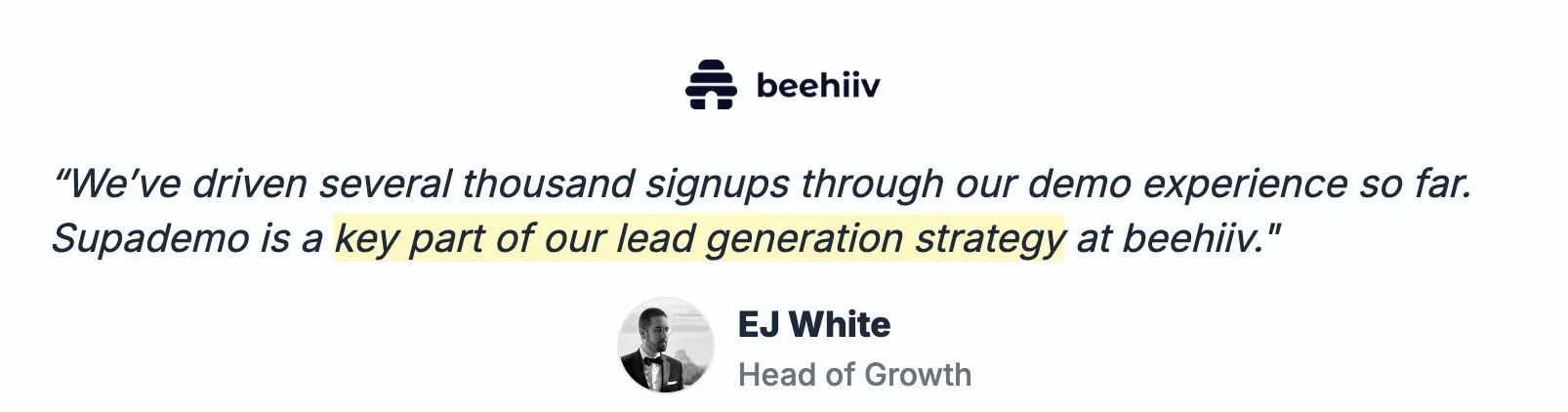 beehiiv converts 50% better with Supademo