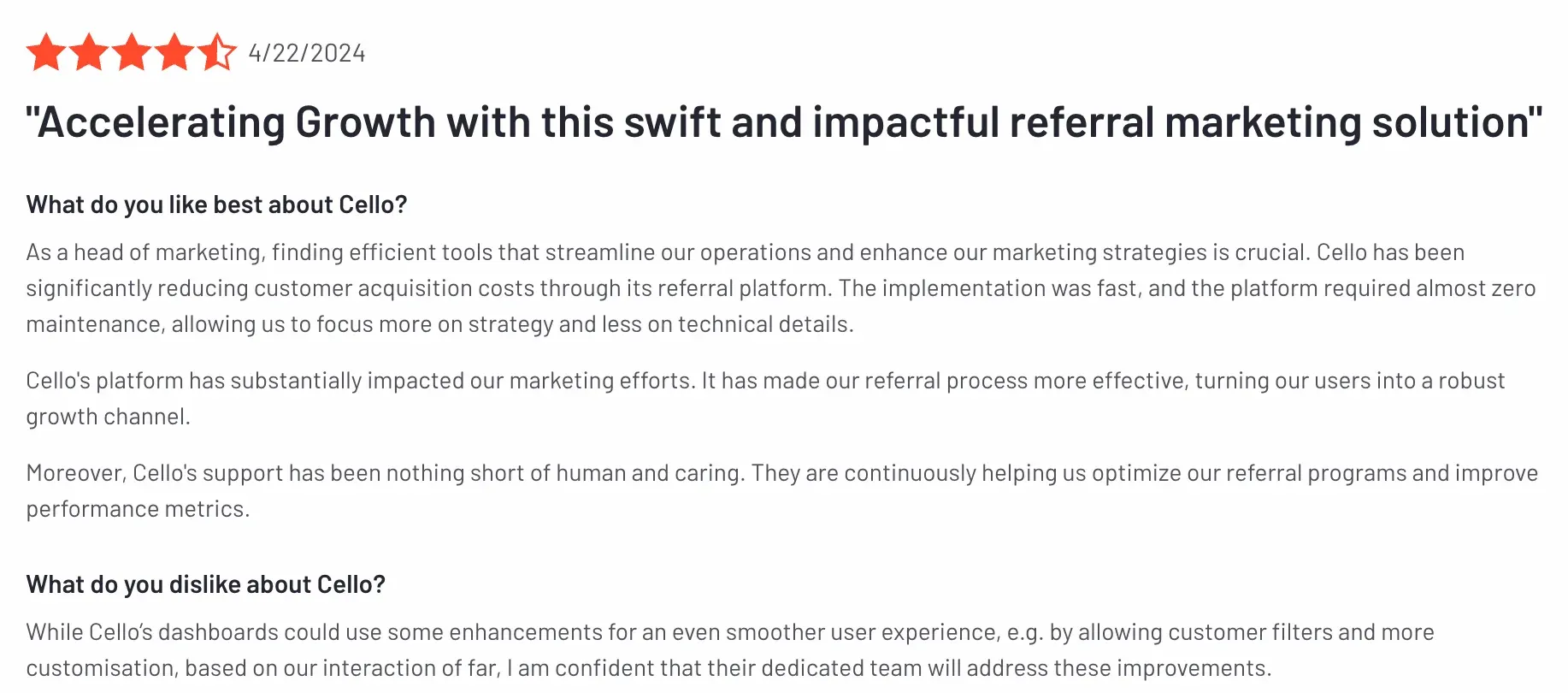 Cello streamlines marketing ops by automating referral outreach