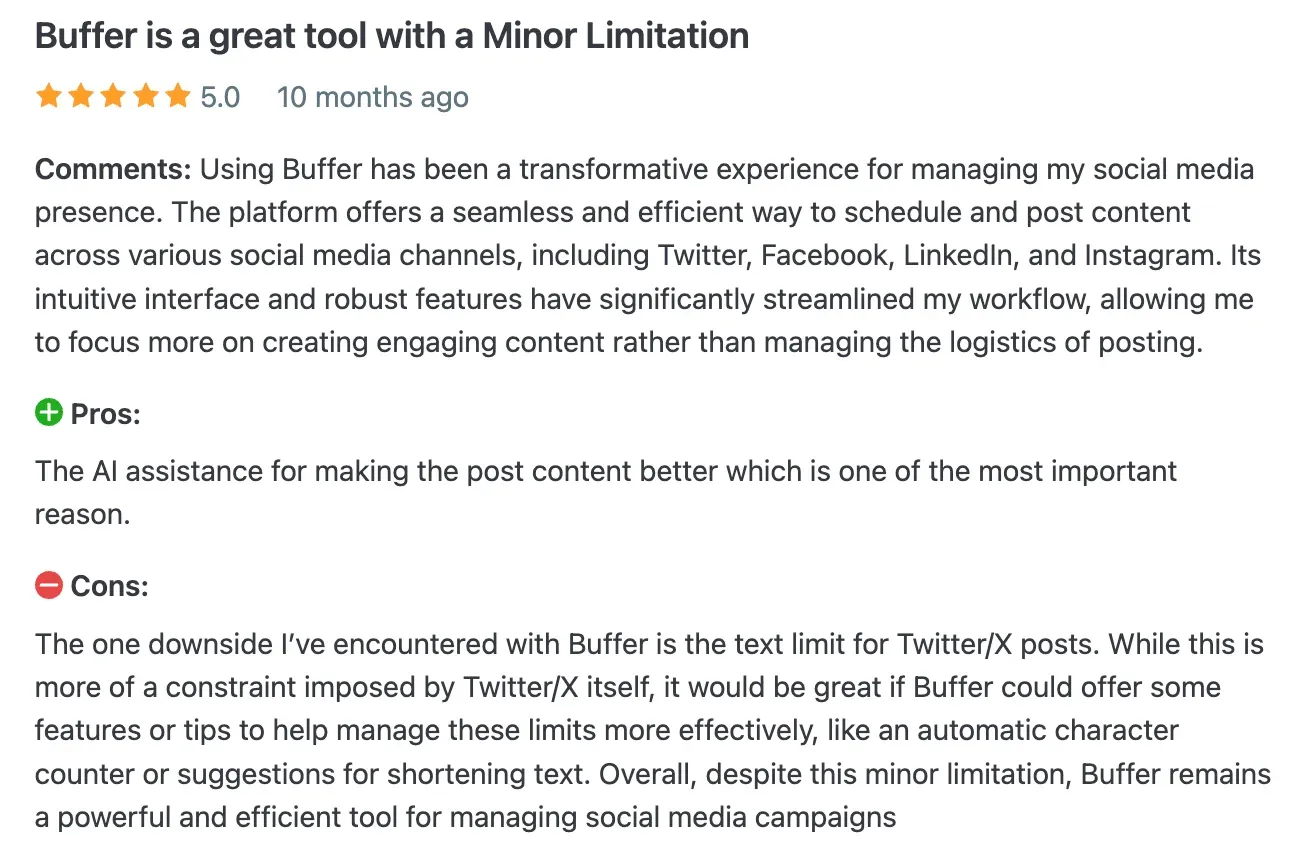 Buffer remains a go-to for lean teams scheduling posts across social media platforms