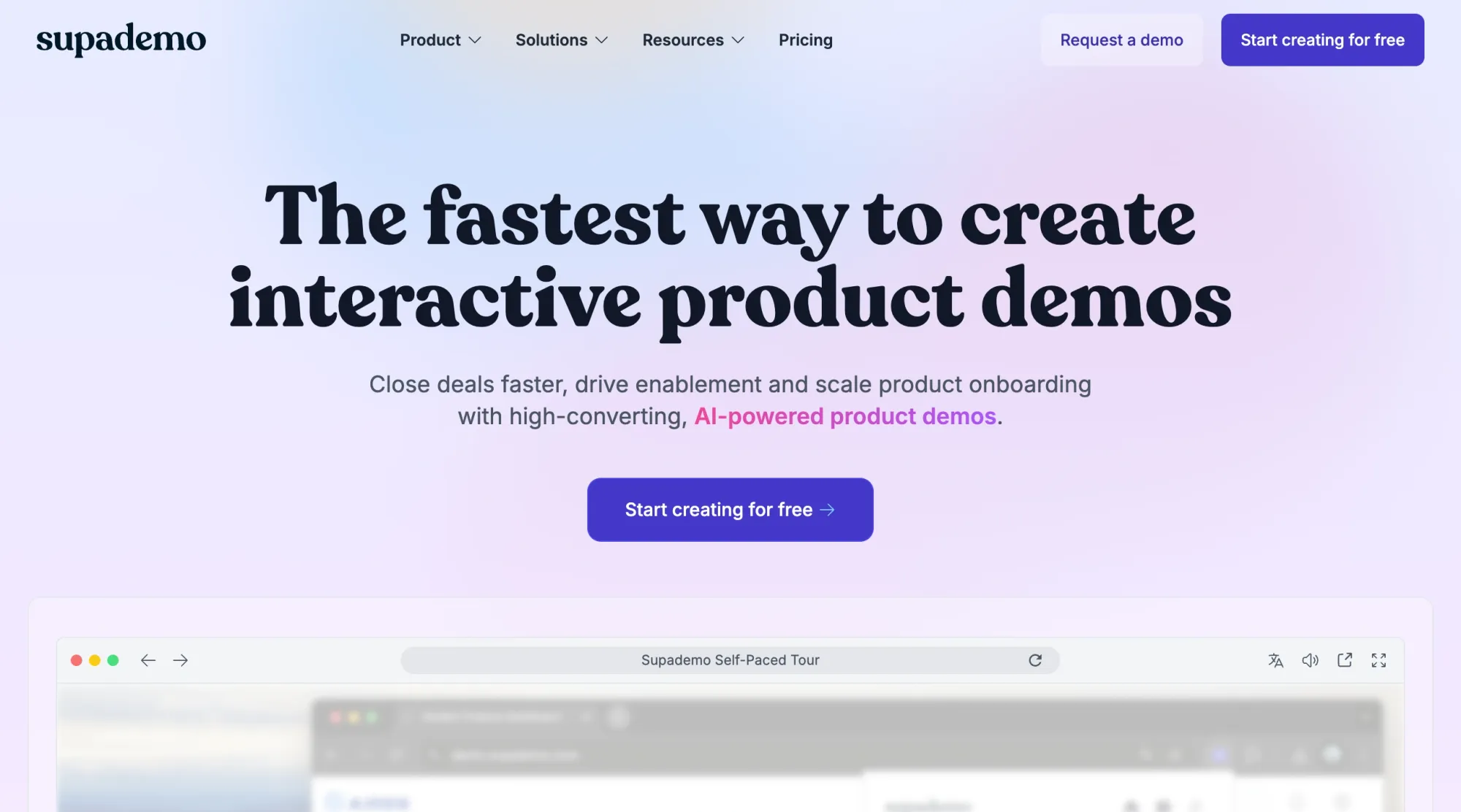 Supademo helps teams share how products work quickly