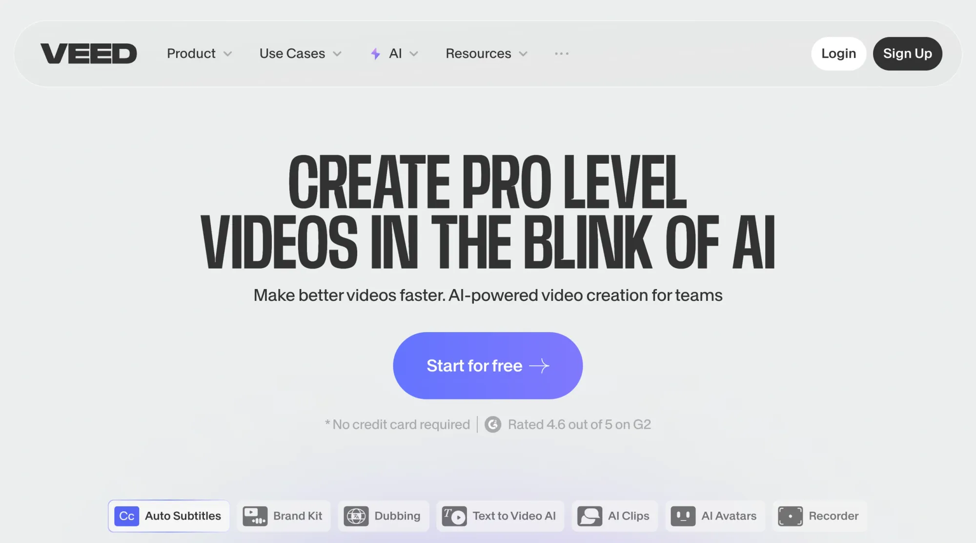 VEED enables browser-based video creation for teams