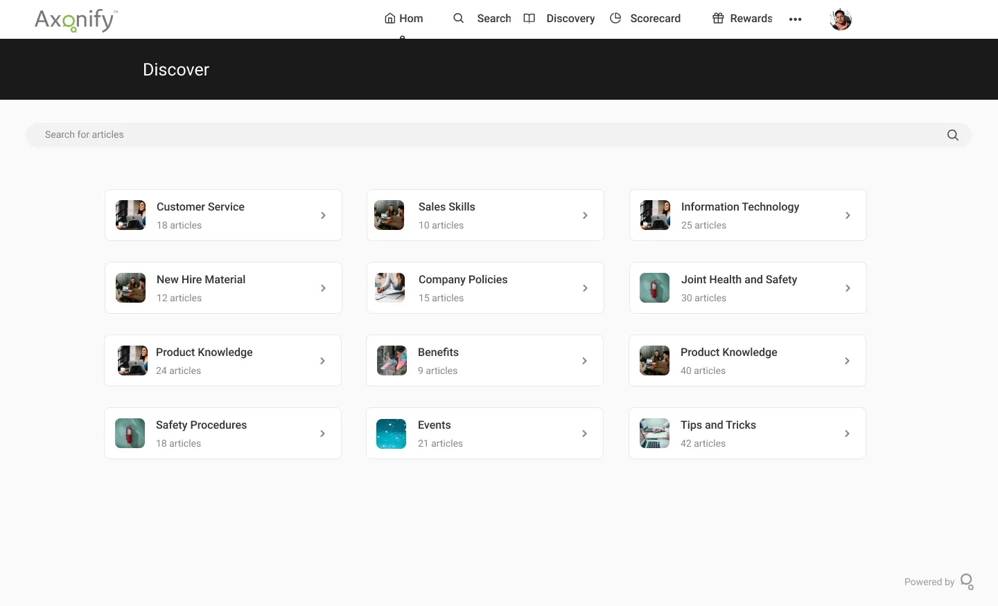 Axonify product ui