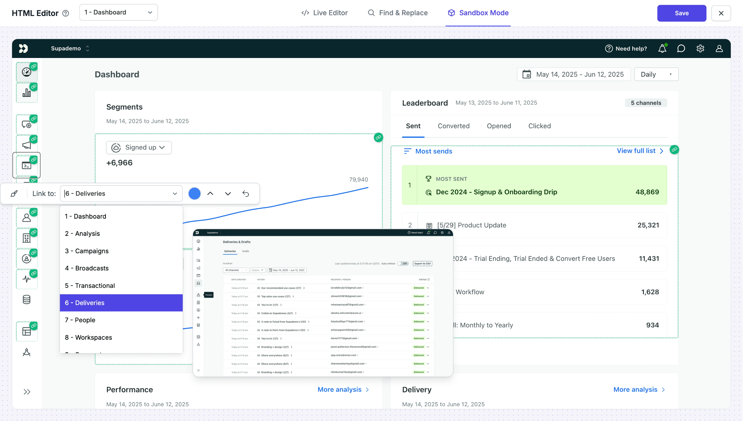 Supademo sandbox UI
