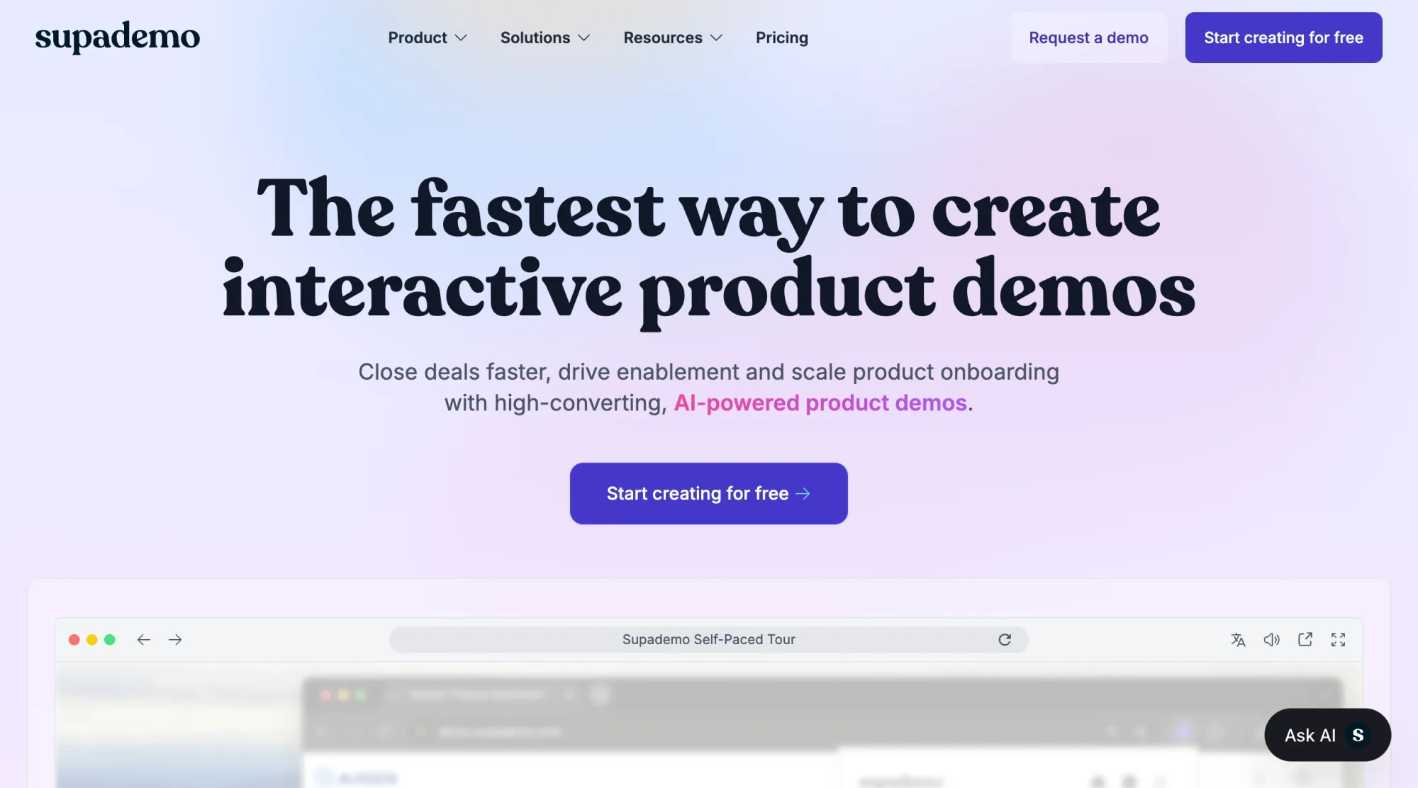Create product demos and training materials easily with Supademo