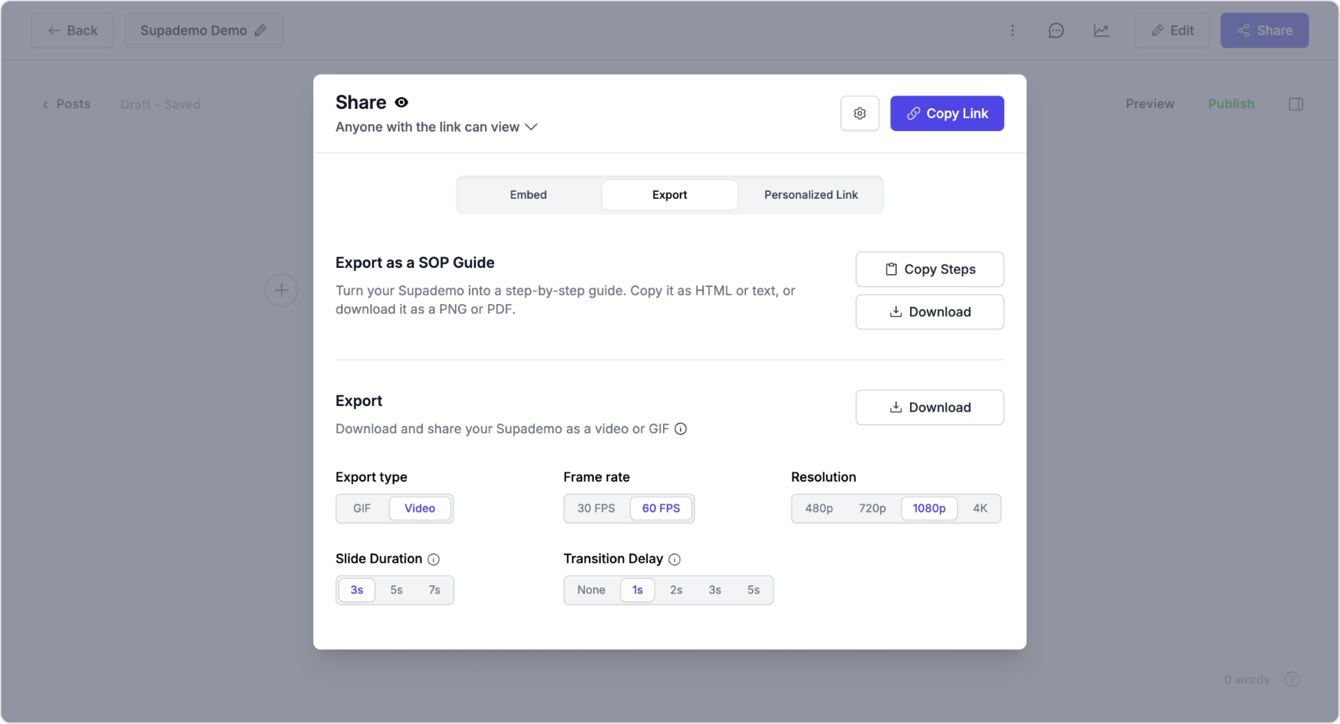 Enhanced HTML Export options