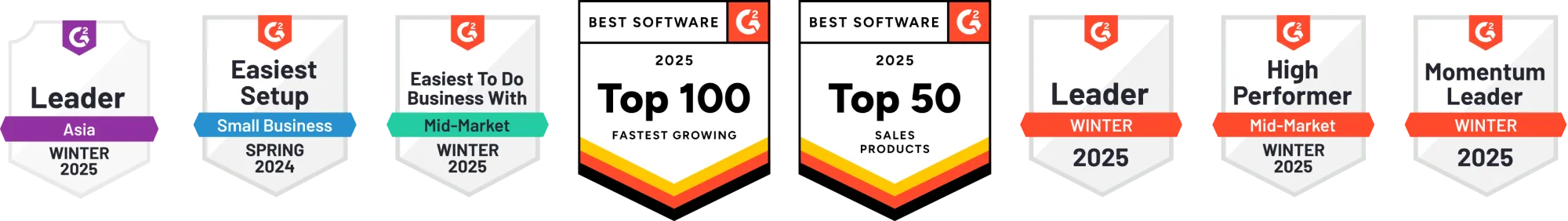 Supademo G2 badges for fastest-growing software and top-rated user experience.