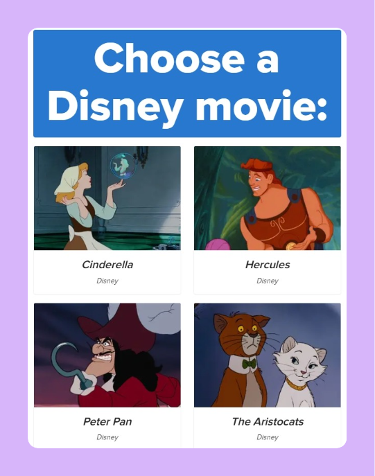BuzzFeed interactive quizzes