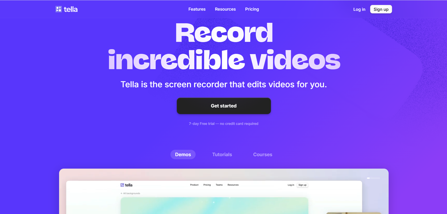 Tella a video capture software