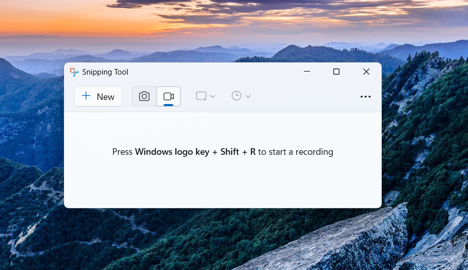 Windows snipping tool for screen record