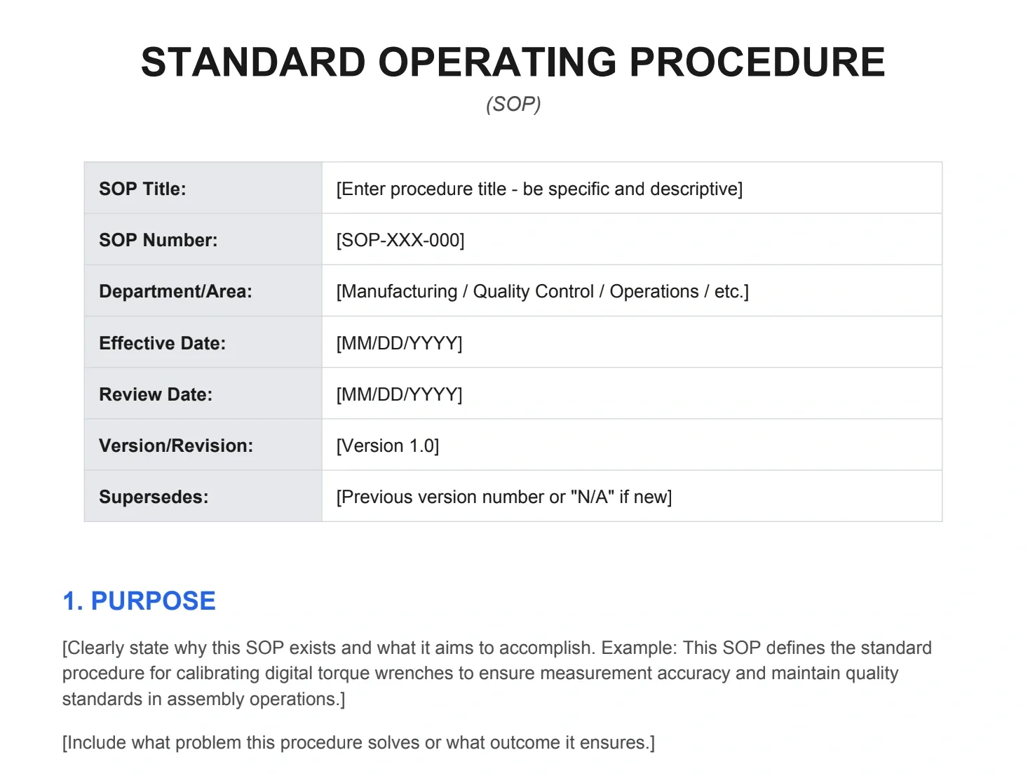 Visual Work Instruction: Free Templates, Examples, & Tips
