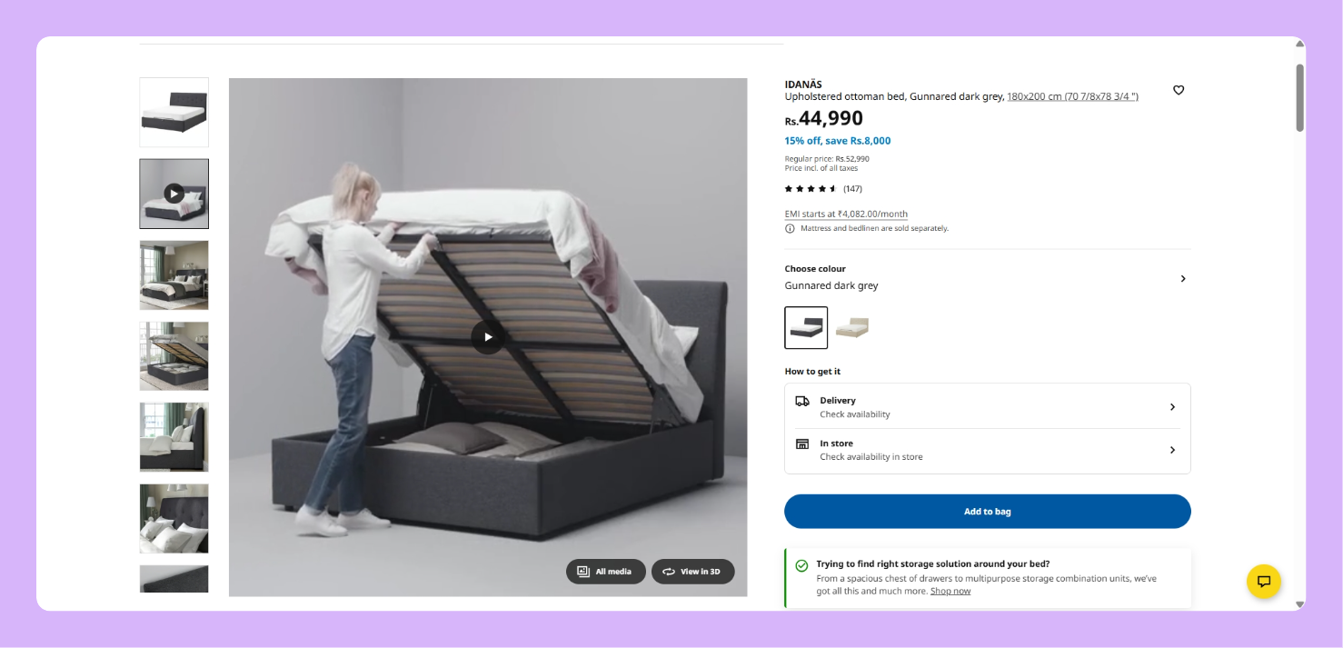 IKEA furniture video walkthrough example