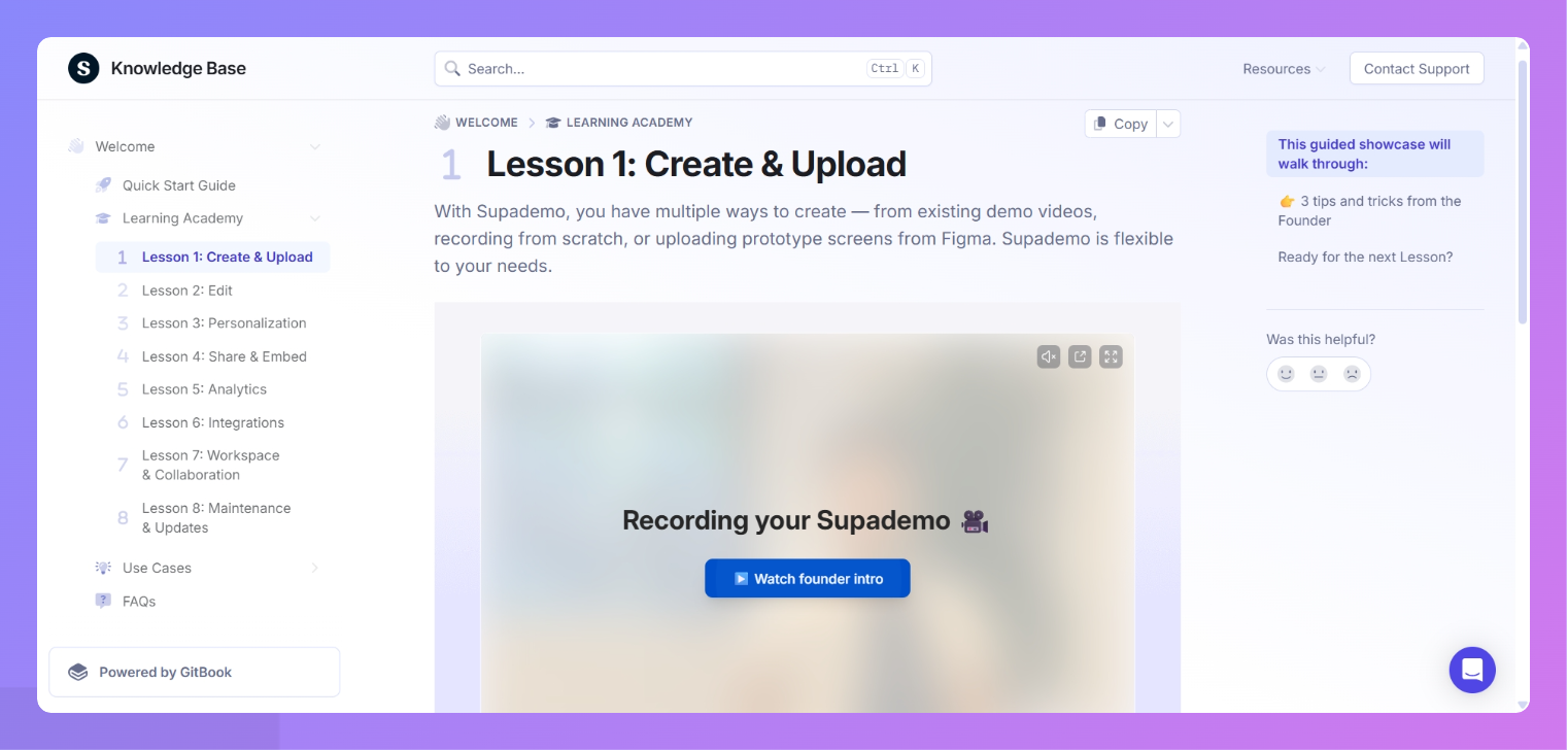 Supademo learn academy