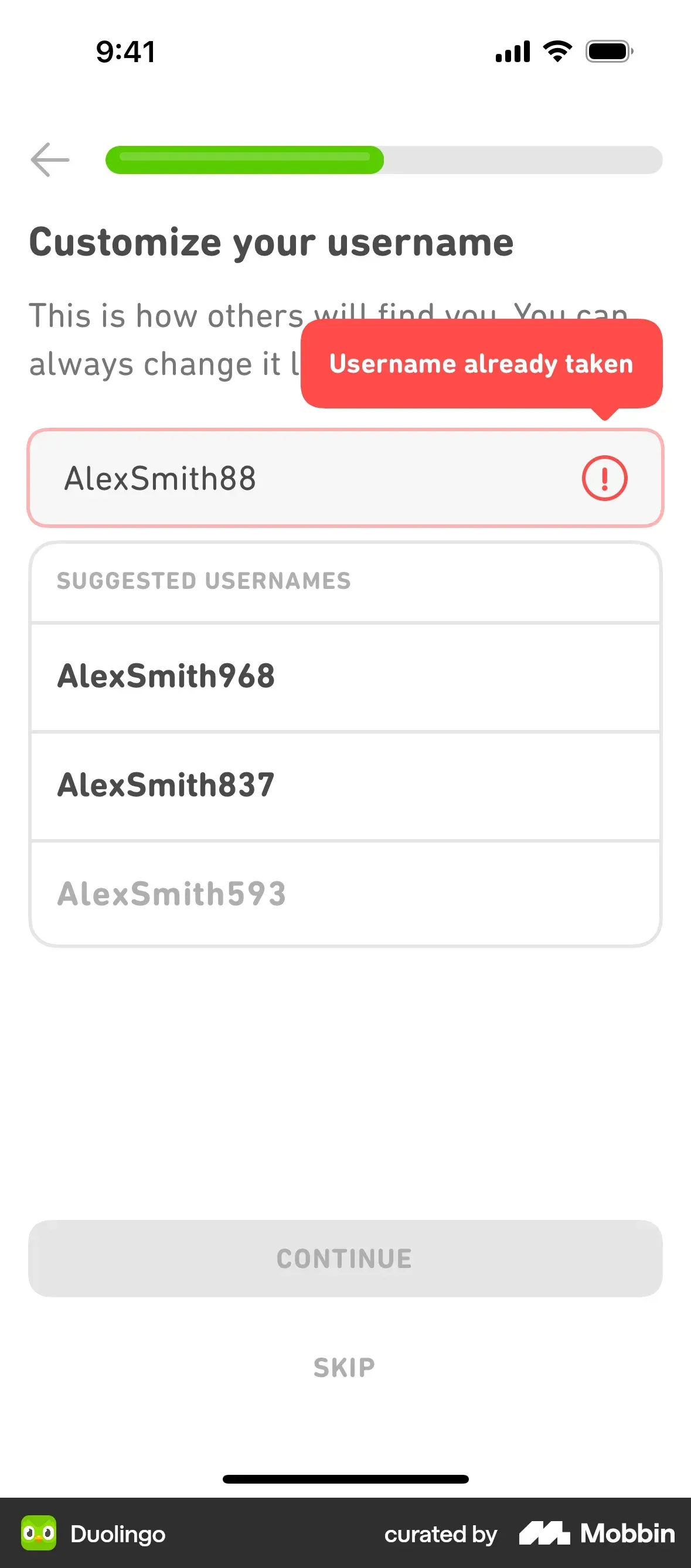 Duolingo tooltip example