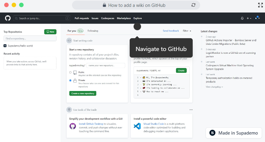 How to add a wiki on GitHub