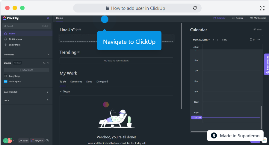 How to add user in ClickUp