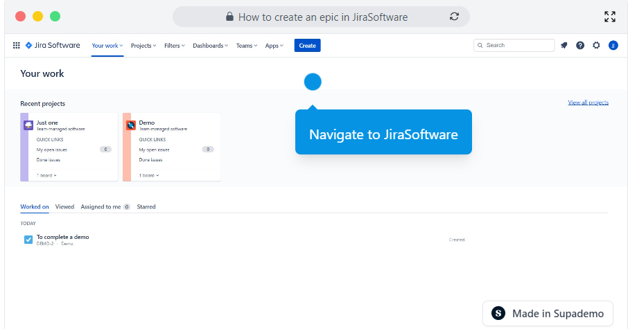 How to create an epic in Jira Software