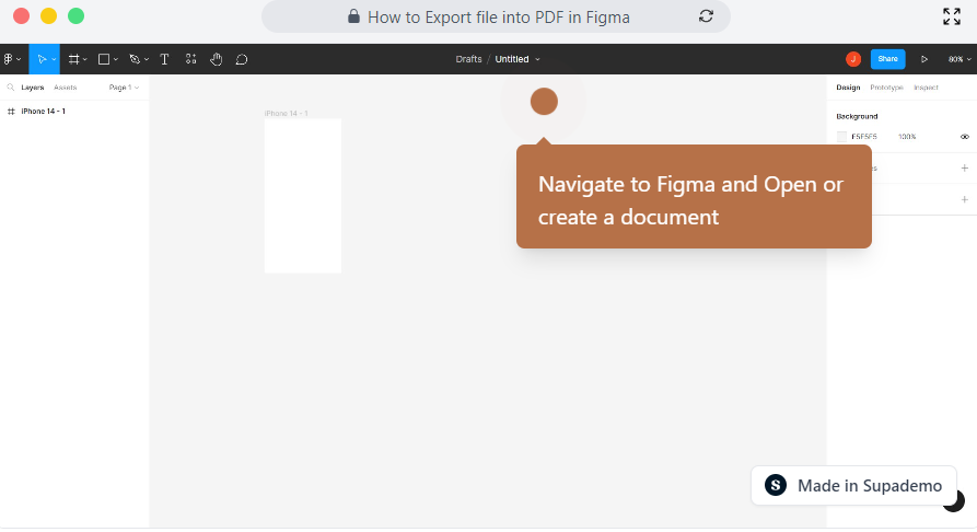 How to Export file into PDF in Figma