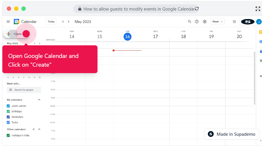 How to allow guests to modify events in Google Calendar