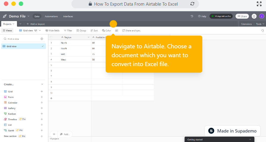 How To Export Data From Airtable To Excel