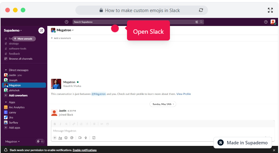 How to make custom emojis in Slack