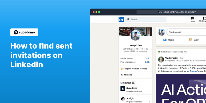 How to find sent invitations on LinkedIn (2024)