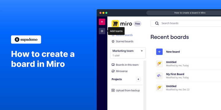 How to create a Miro board