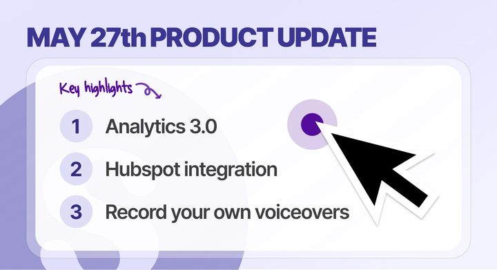 HubSpot Integration, Unique Viewer Analytics, Record Voiceovers and More