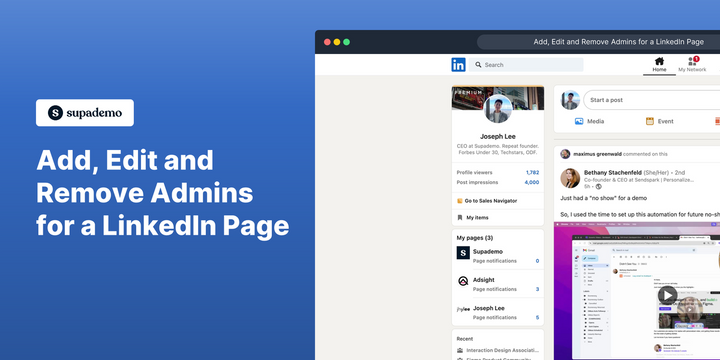 How to Add, Edit and Remove Admins for a LinkedIn Page