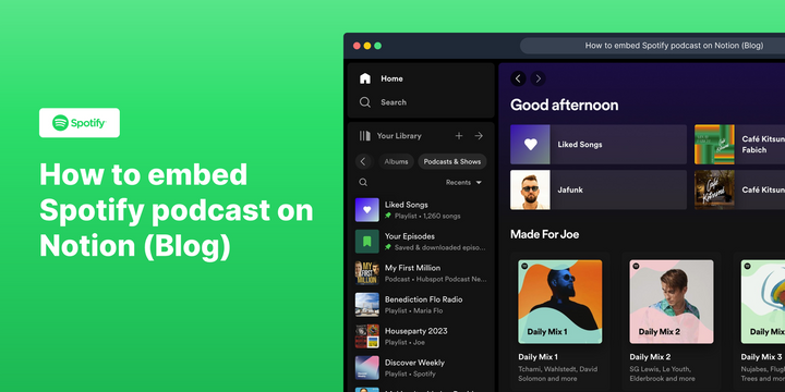 How to embed Spotify on Notion