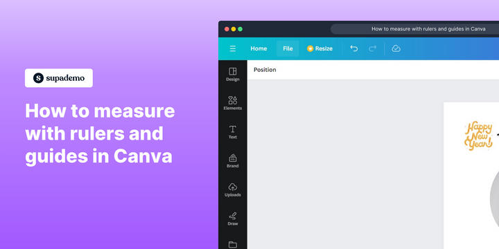 How to measure with rulers and guides in Canva