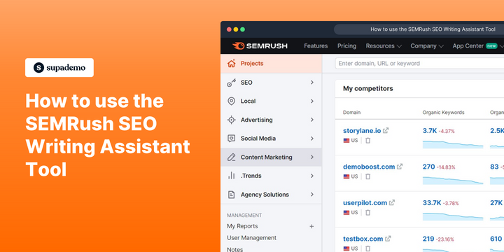 How to use the SEMRush seo writing assistant tool